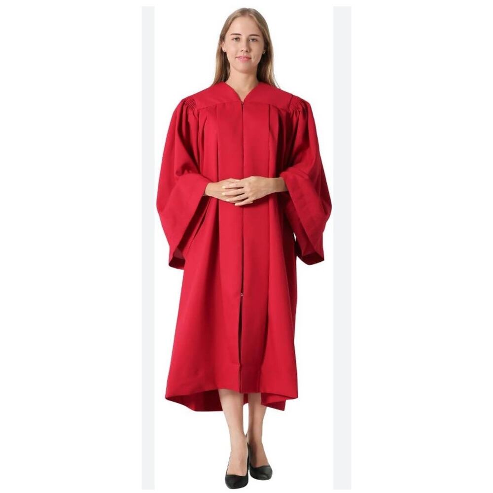 Oak Hall Red Unisex Graduation Gown 5" 0" - 5" 2" NEW